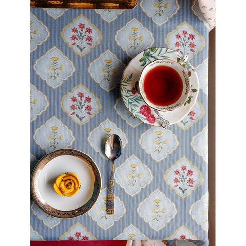 Buy Multicolour Cotton Rectangle Printed Table Cloth