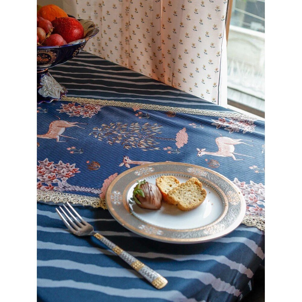 Buy Multicolour Hand Crafted Velvet Printed Rectangle Table Runner