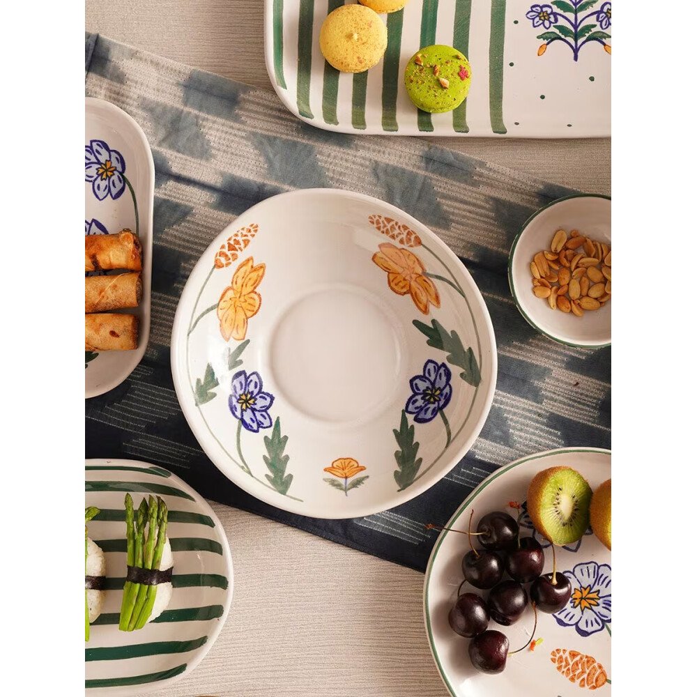 Buy Multicolour Hand Painted Ceramic Bowls