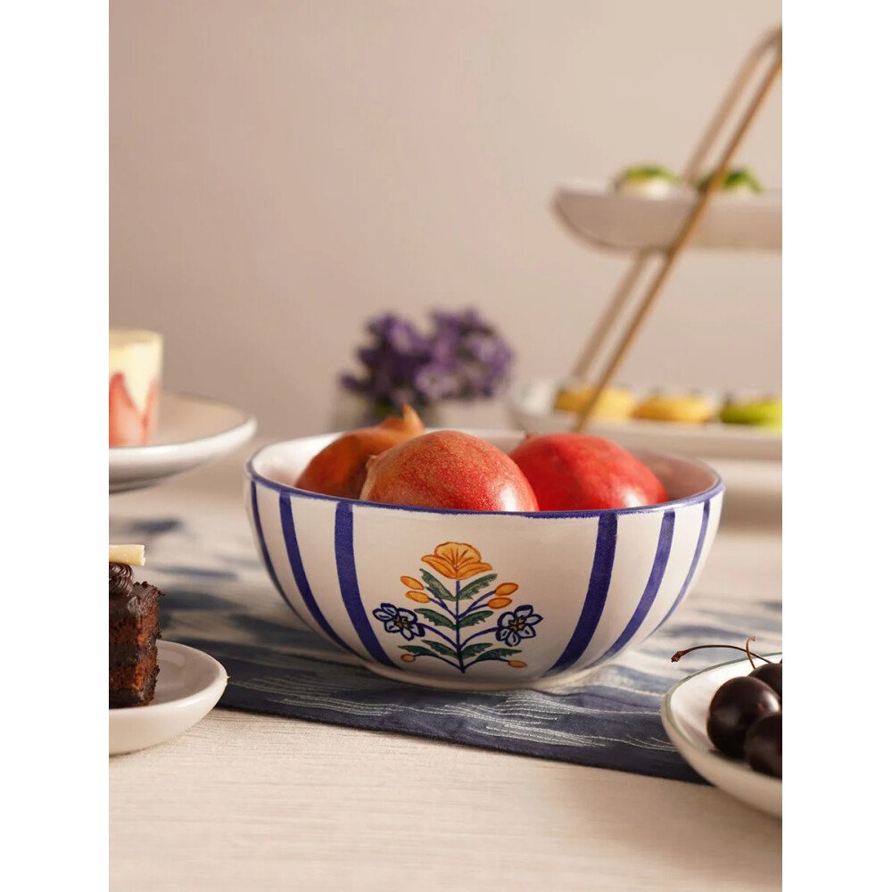 Buy Multicolour Hand Painted Ceramic Bowls