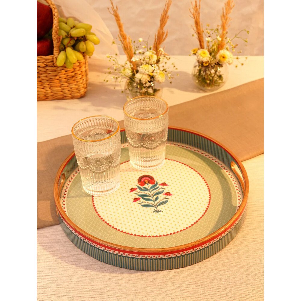 Buy Multicolour MDF Printed Tray
