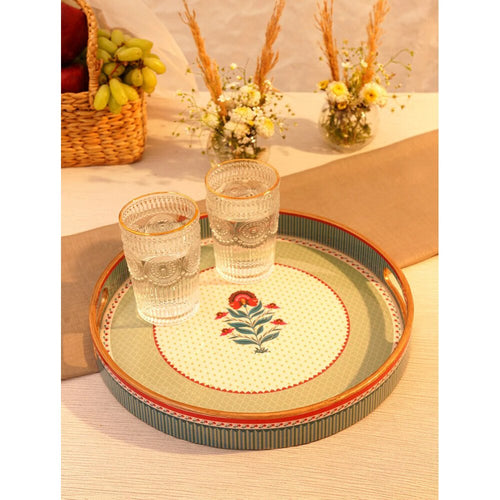 Buy Multicolour MDF Printed Tray