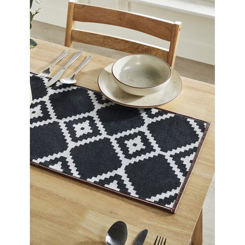 Buy Multicolour Printed Cotton Abstract Rectangle Table Runner