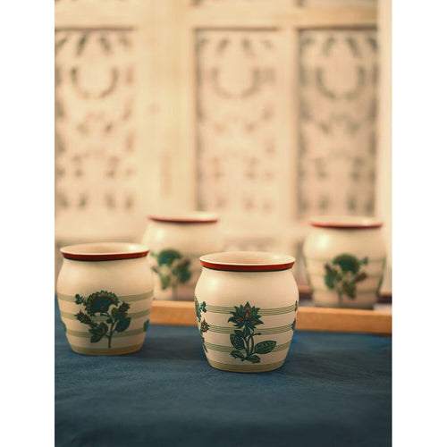 Buy Multicolour Printed Stoneware Cup