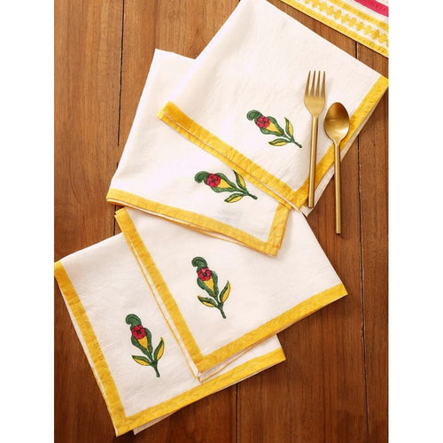 Buy Multicolour Printed Table Napkins