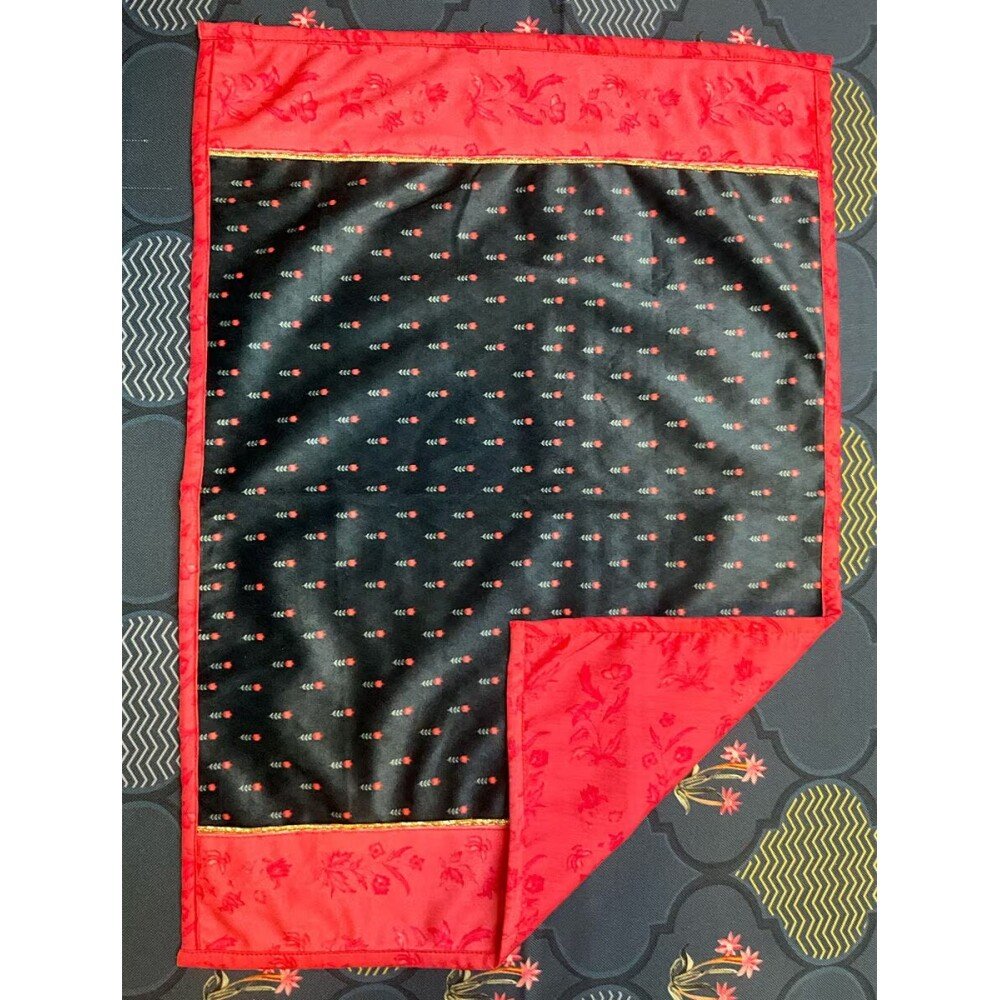 Buy Multicolour Rectangle Velvet Printed Mats