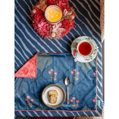 Buy Multicolour Rectangle Velvet Printed Mats