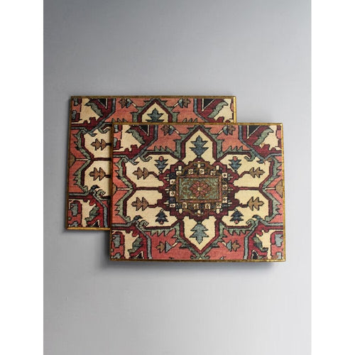 Buy Multicolour Wood Coaster & Trivet