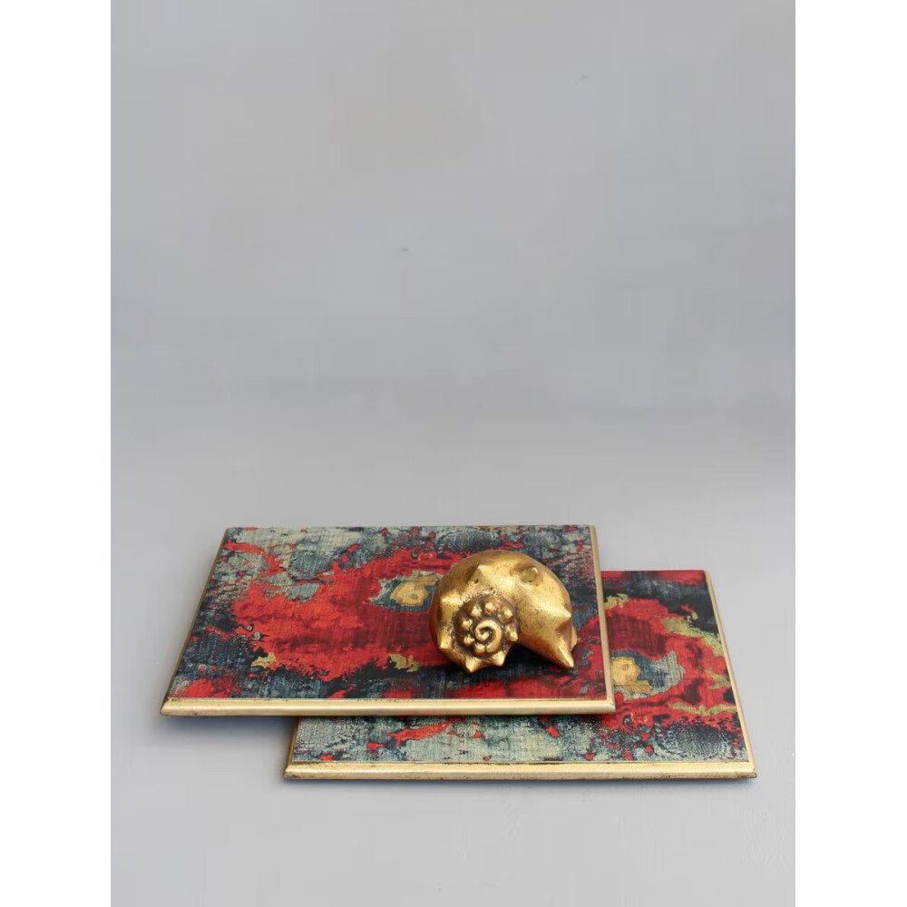 Buy Multicolour Wood Coaster & Trivet