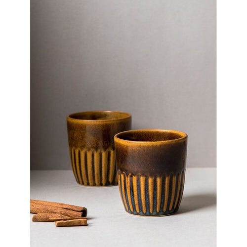 Buy Mustard Yellow Hand Crafted Stoneware Cup