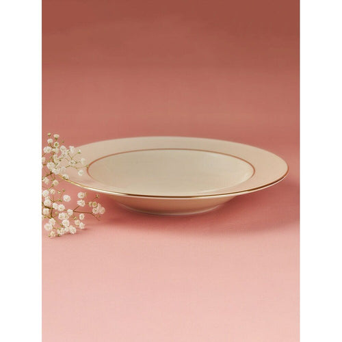 Buy Off White_Cream Porcelain Round Hand Crafted Serveware Plates