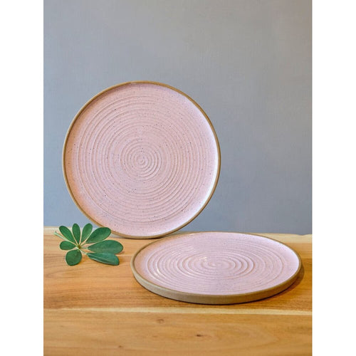Buy Pink Ceramic Hand Crafted Plates