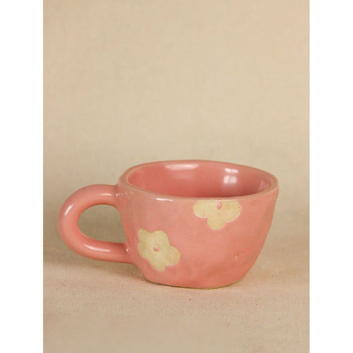 Buy Pink Hand Crafted Ceramic Cups