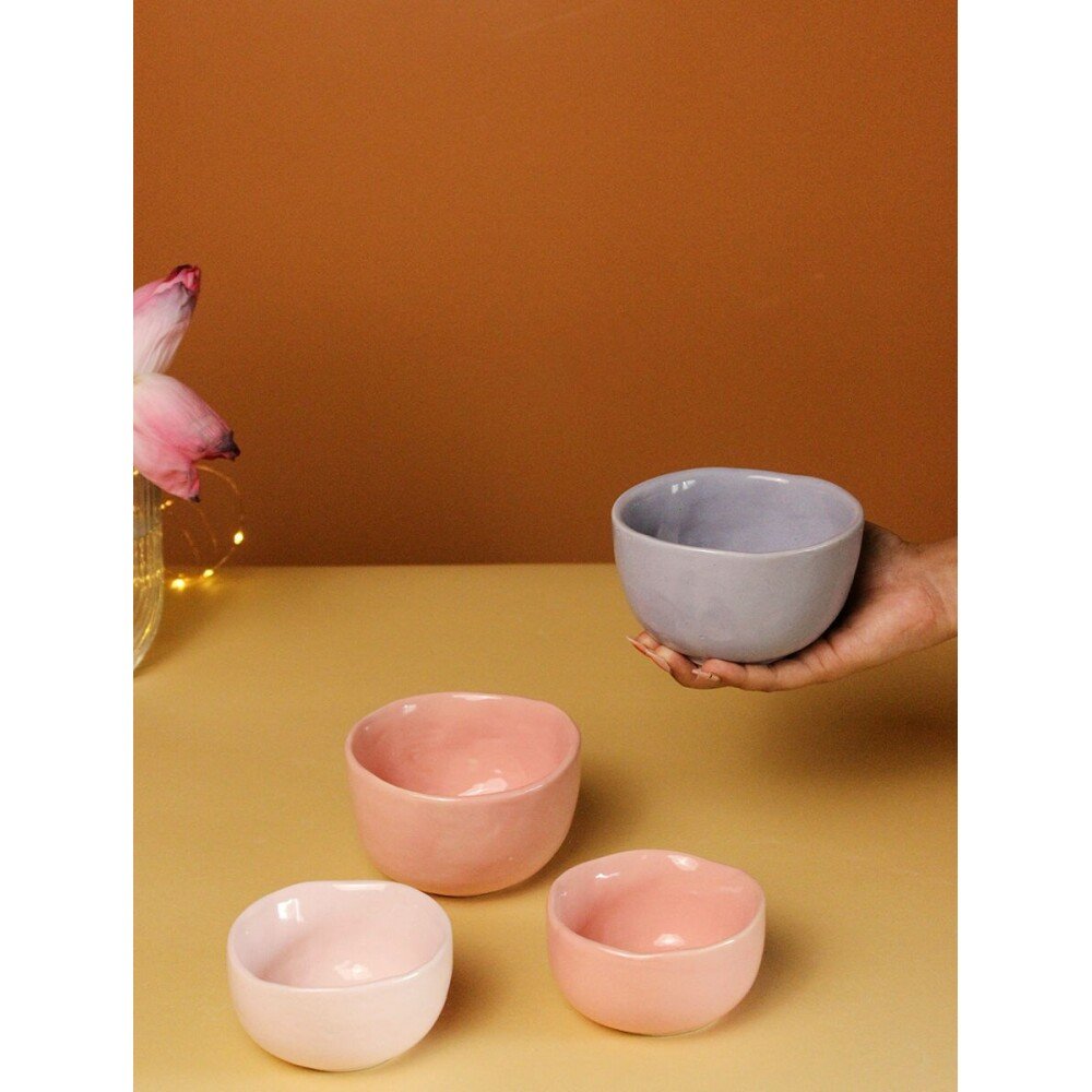 Buy Pink Hand Crafted Ceramic Cups