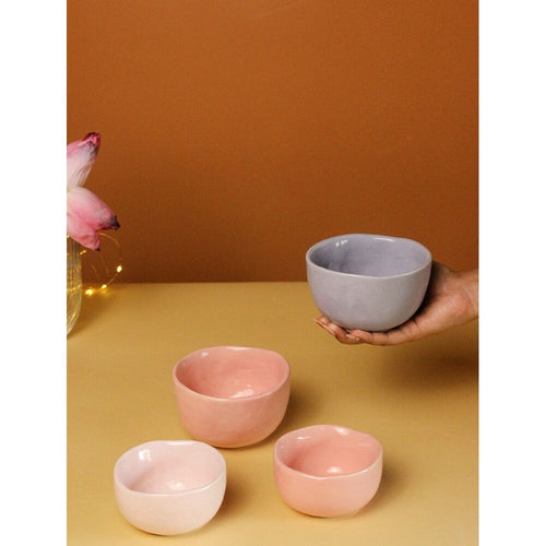 Buy Pink Hand Crafted Ceramic Cups
