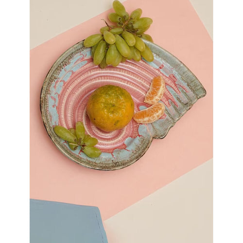 Buy Pink Hand Crafted Ceramic Tray/Platter
