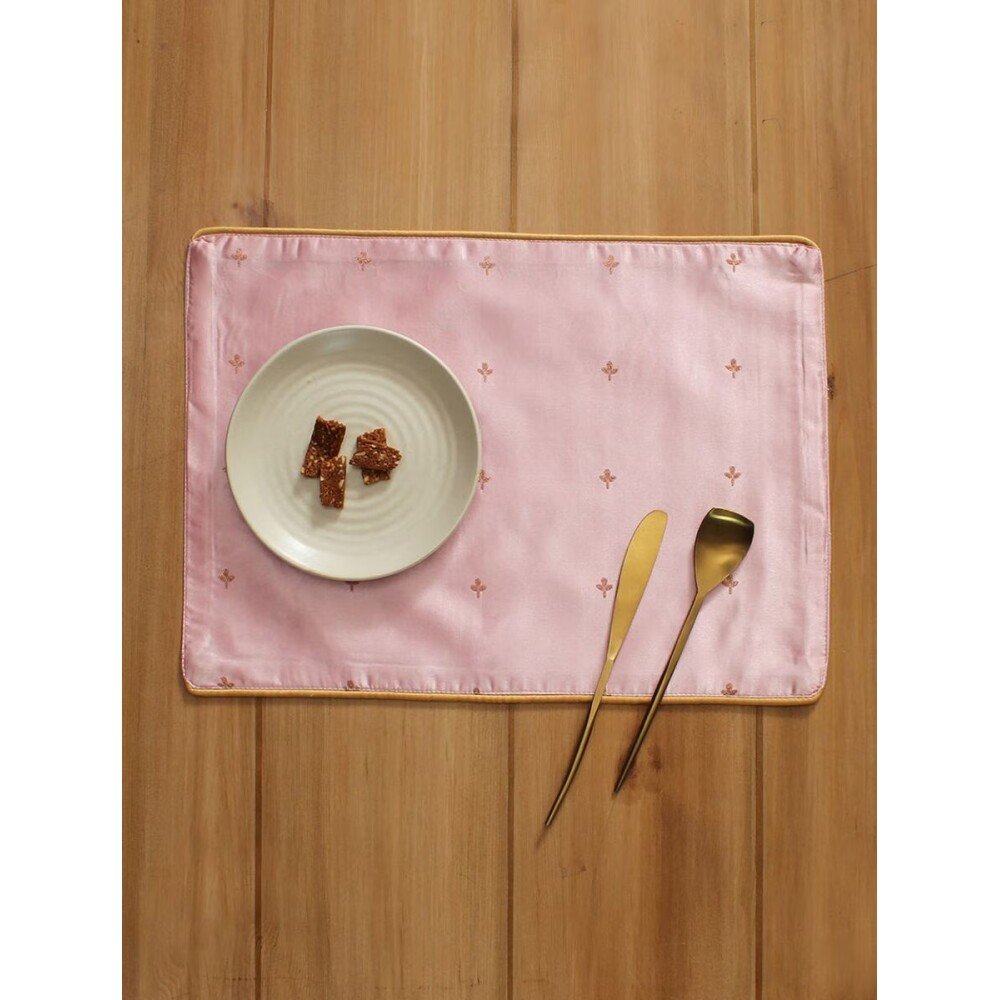 Buy Pink Rectangle Cotton Mats