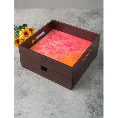Buy Pink Wood Hand Crafted Storage