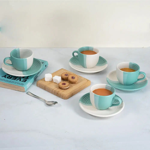 Buy Polychrome Set of 4 Cups and Saucers