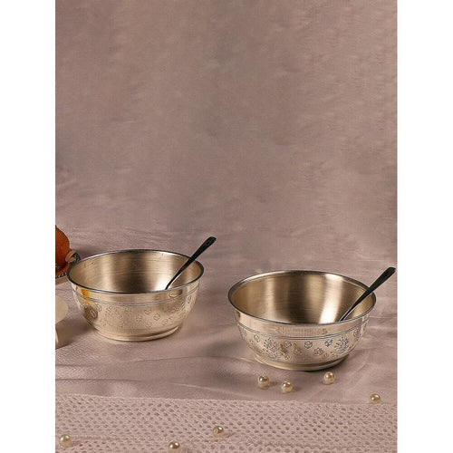 Buy Silver Hand Crafted Brass Bowls