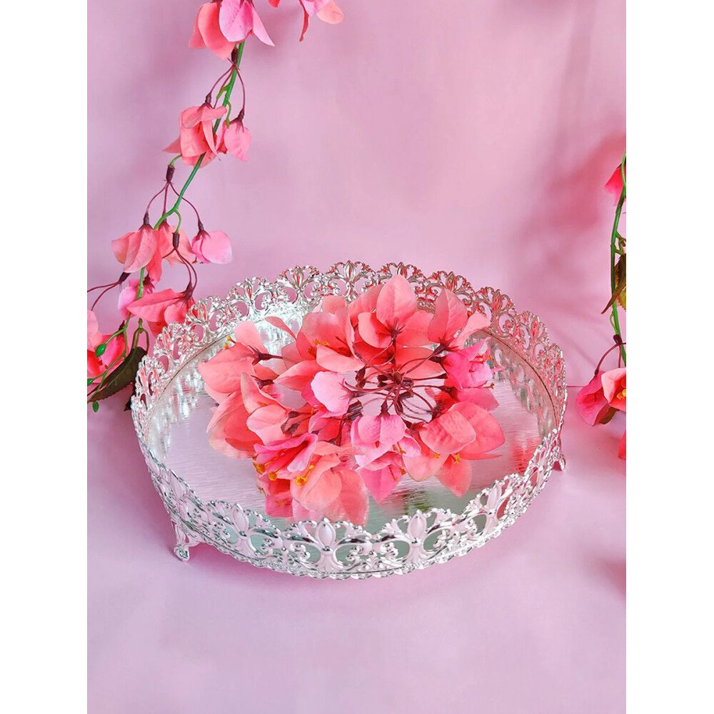 Buy Silver Silver Table Top Tray/Platter