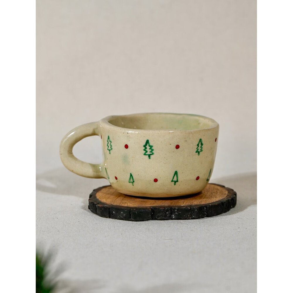 Buy White Hand Crafted Ceramic Cup