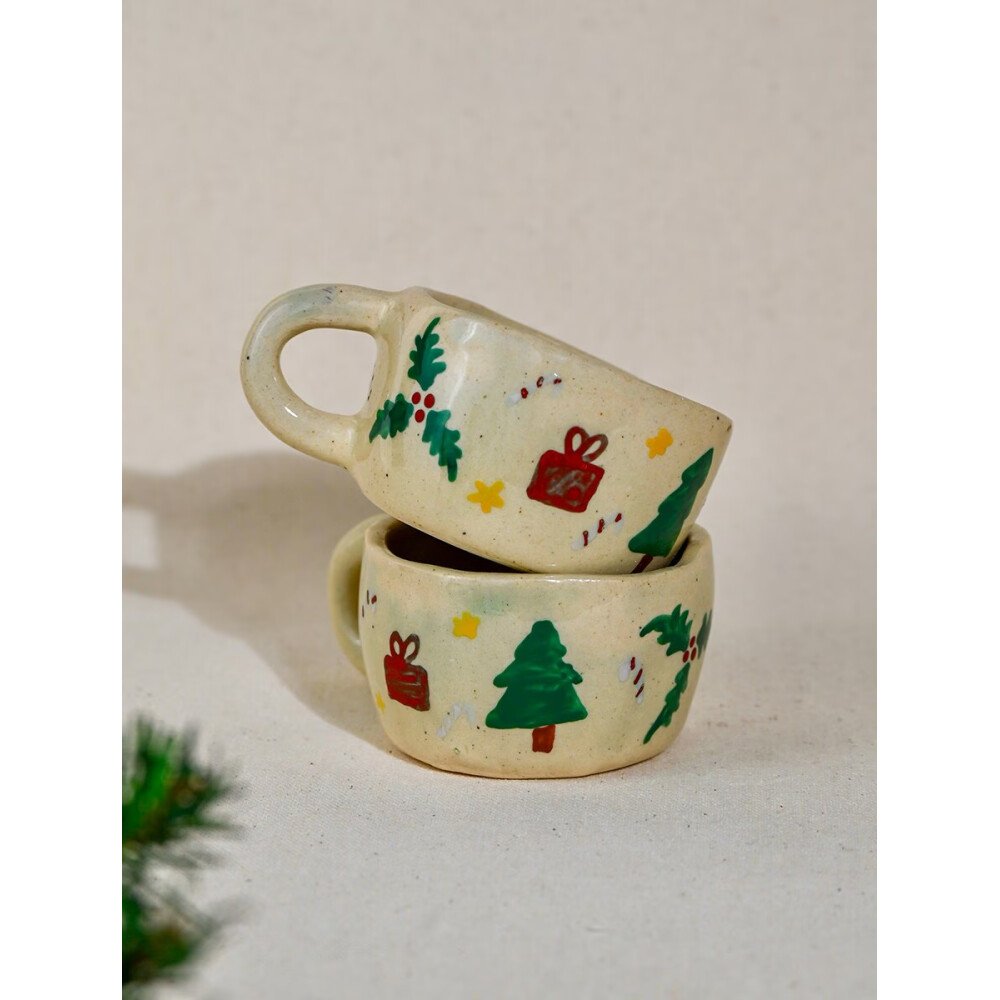 Buy White Hand Crafted Ceramic Cup