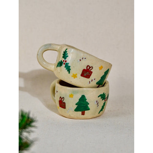 Buy White Hand Crafted Ceramic Cup