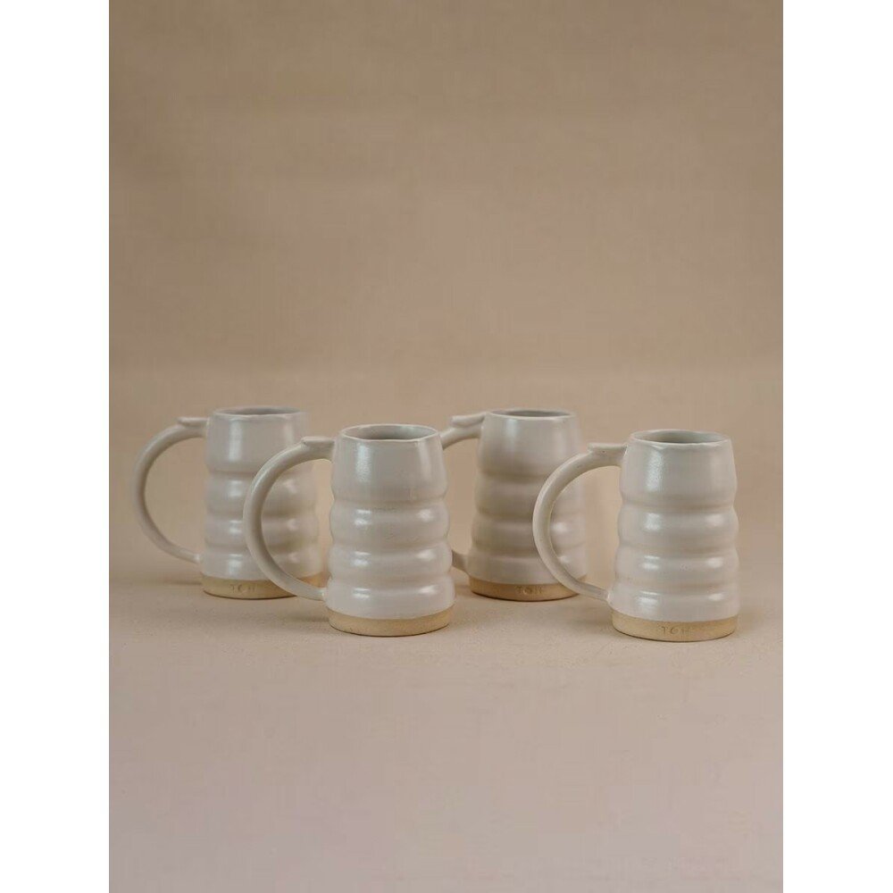 Buy White Hand Crafted Ceramic Cups