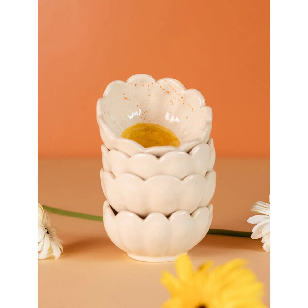 Buy White Hand Crafted Ceramic Cups
