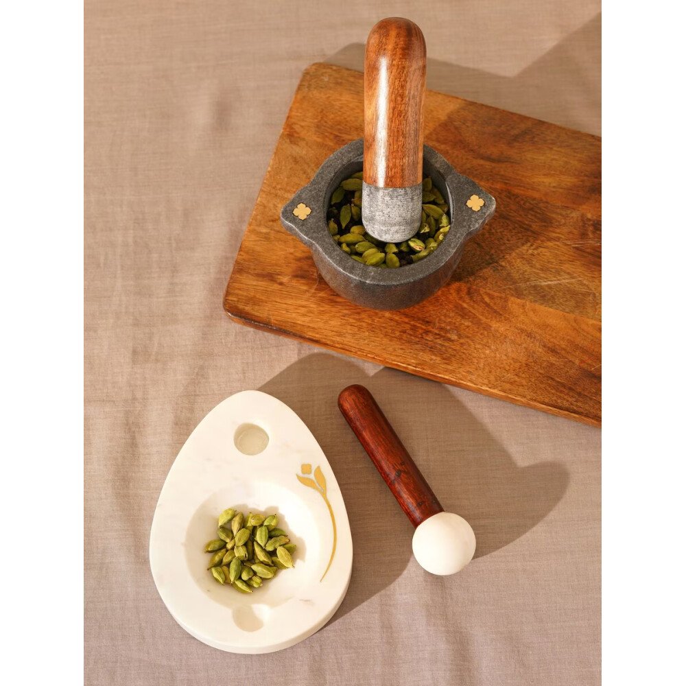 Buy White Marble Mortar Pestle