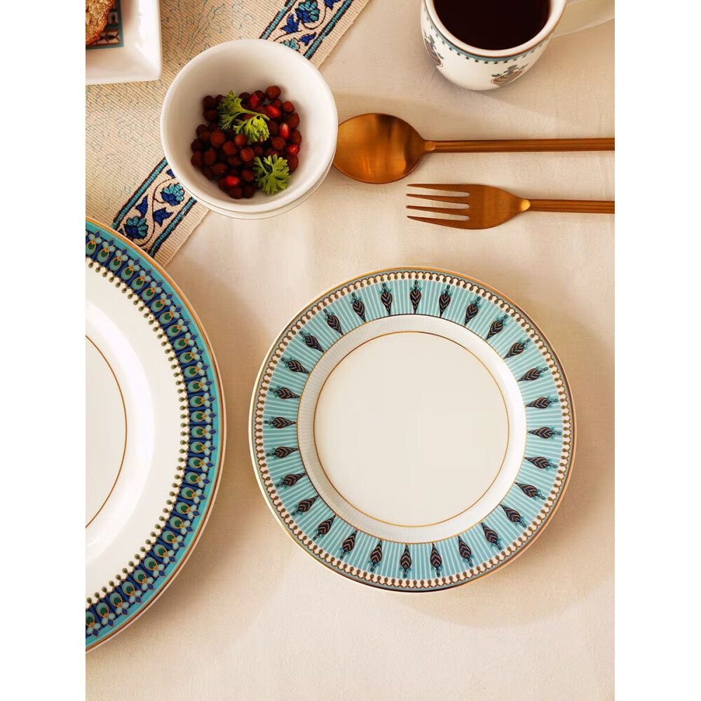 Buy White Porcelain Printed Plates