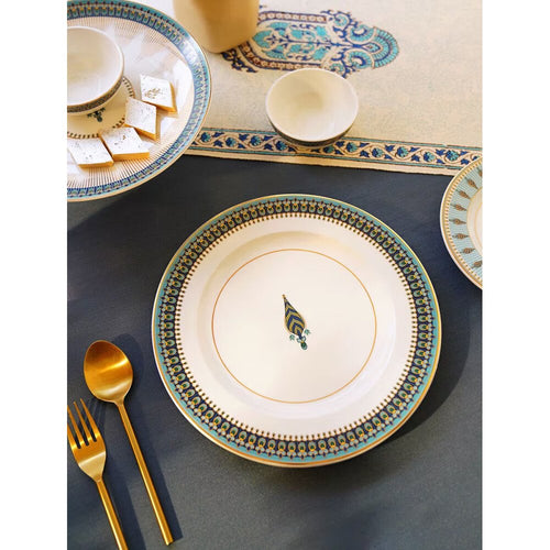 Buy White Porcelain Printed Plates