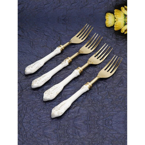 Buy White Solid Aluminium Cutlery