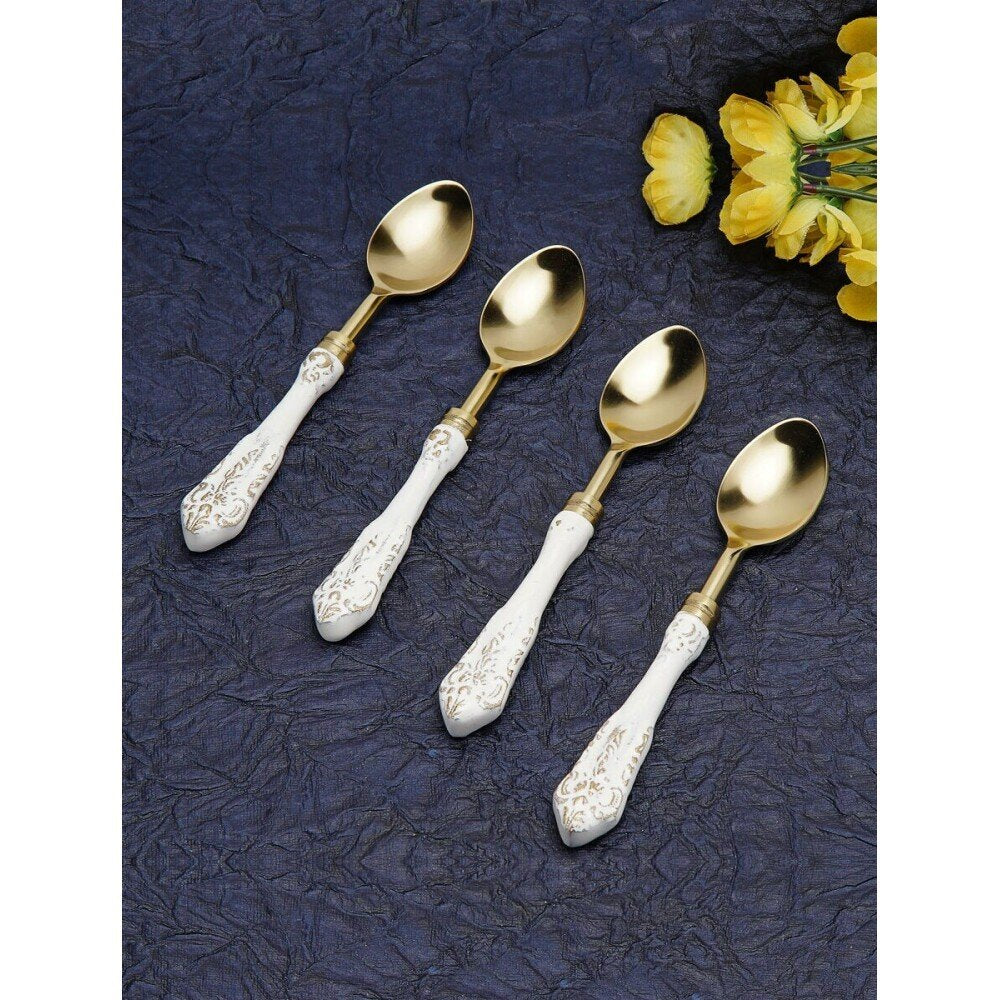 Buy White Solid Aluminium Cutlery