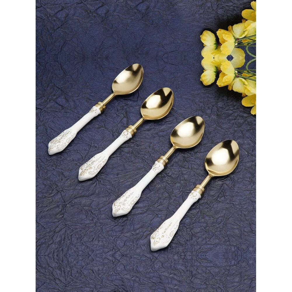 Buy White Solid Aluminium Cutlery