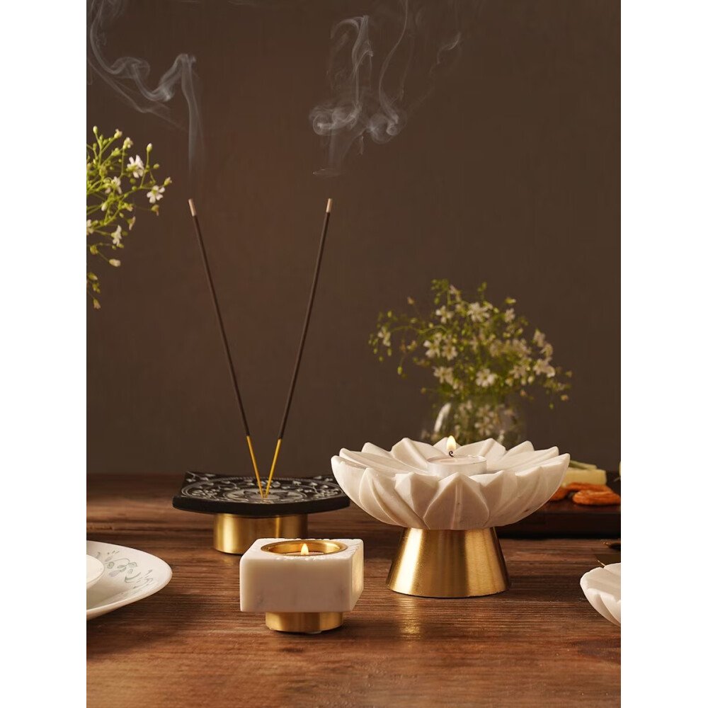 Buy White Solid Marble Abstract Bowls