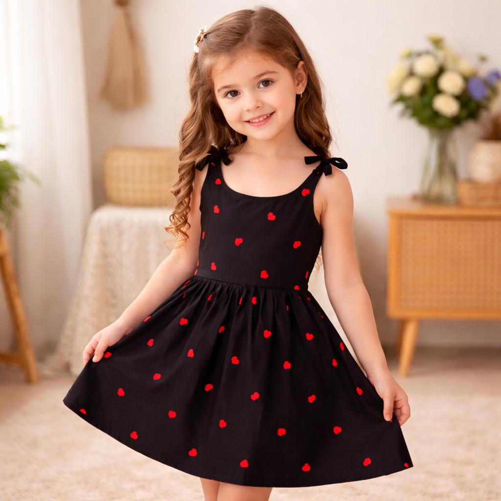 Midnight Heart Bloom Girls Dress
