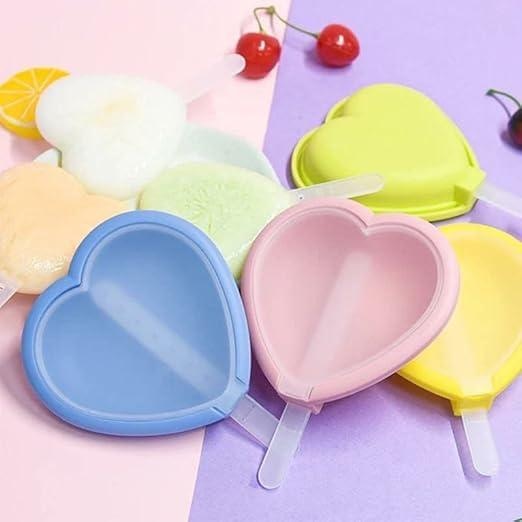 Silicone Ice Candy & Kulfi Maker – Heart Shape Mold