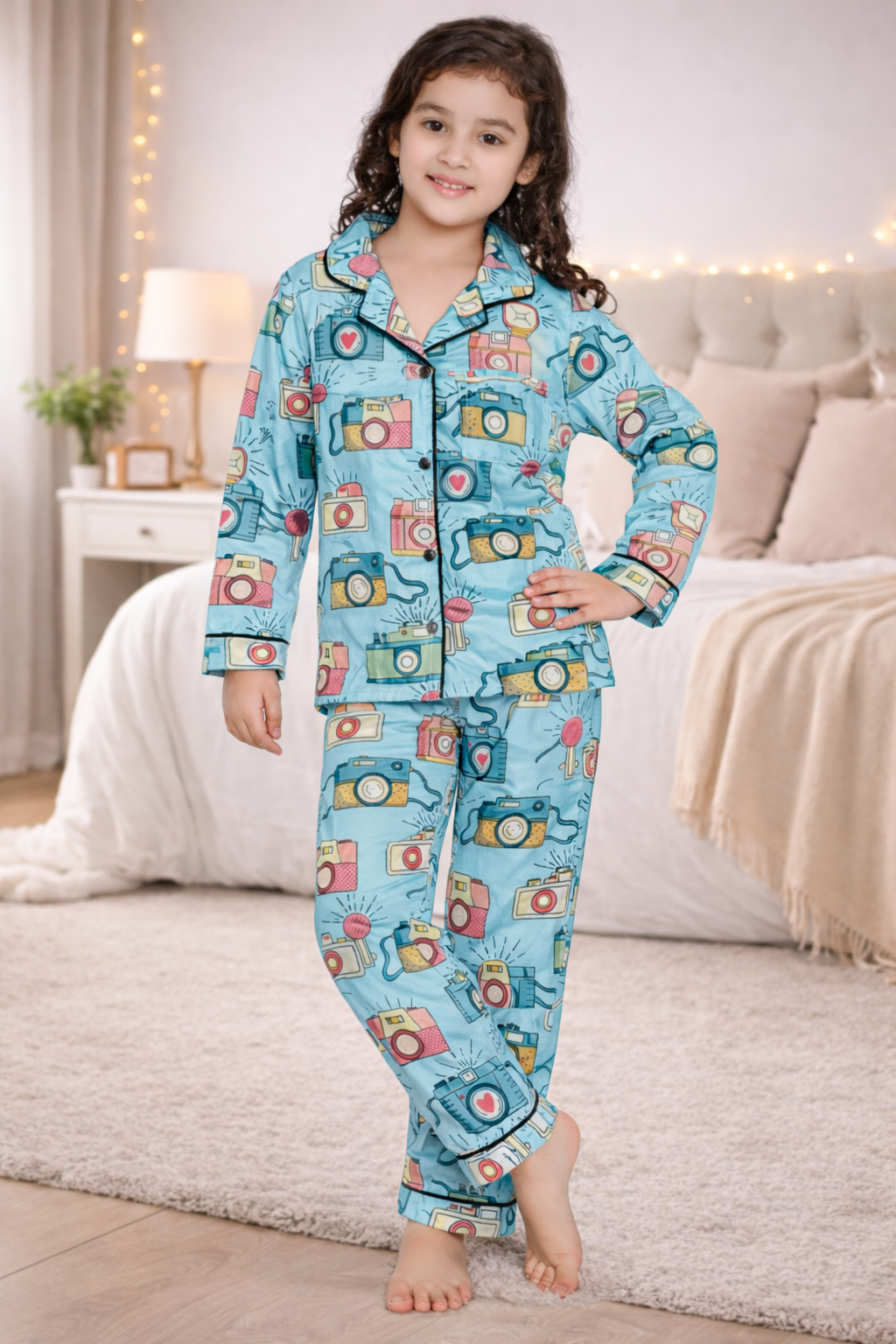 DreamSnap Camera Print Night Suit Set
