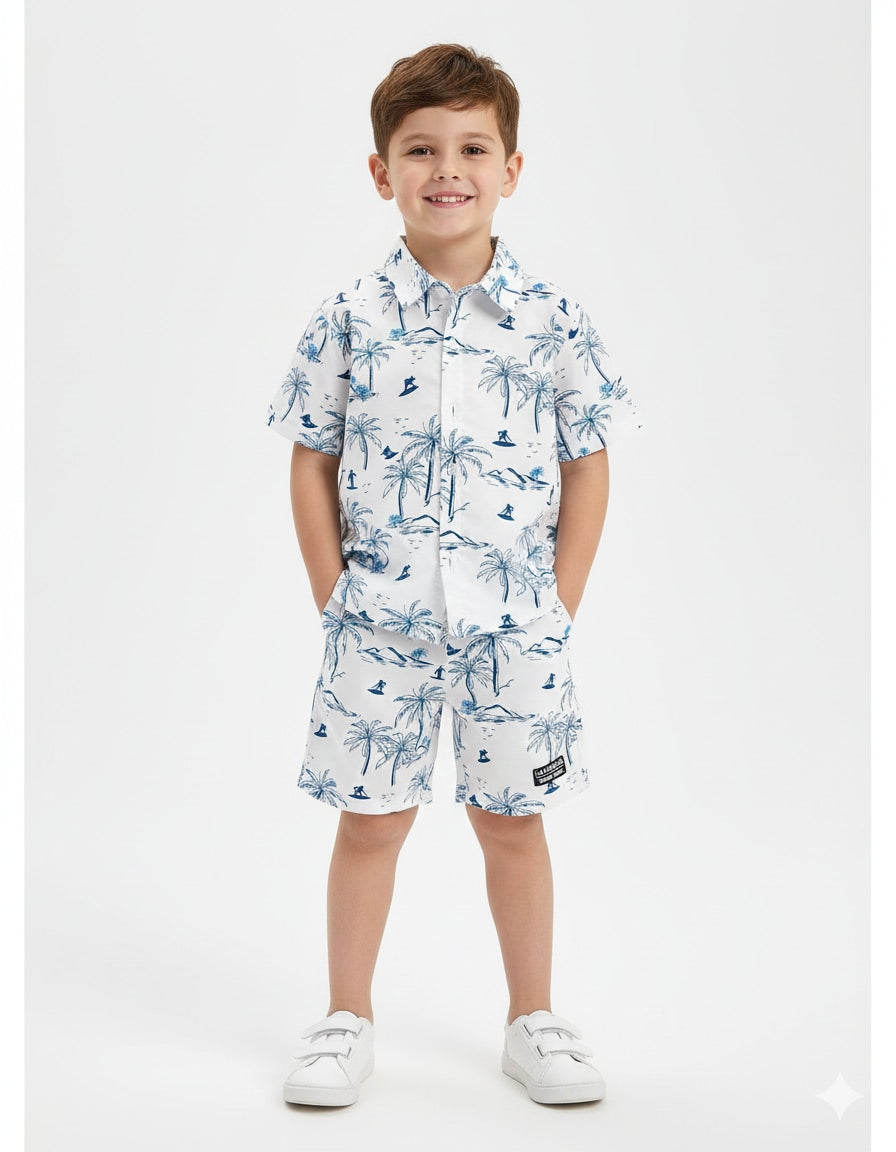 Little Explorer Palm Print Co-Ord Set