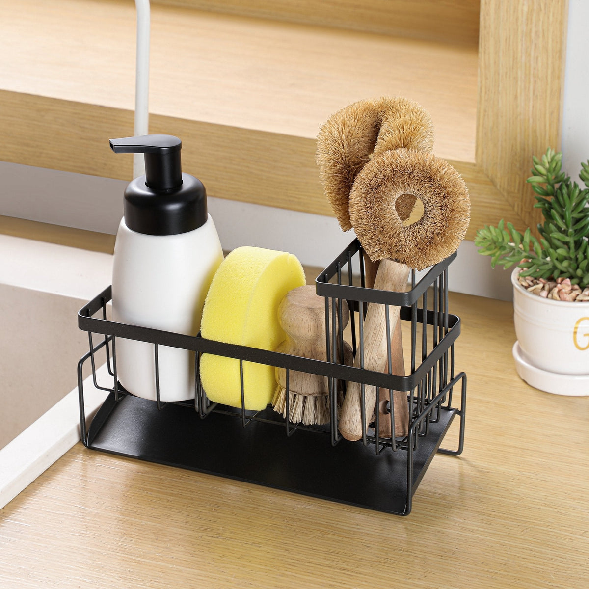 Multi-Functional Smart Sink Storage Rack