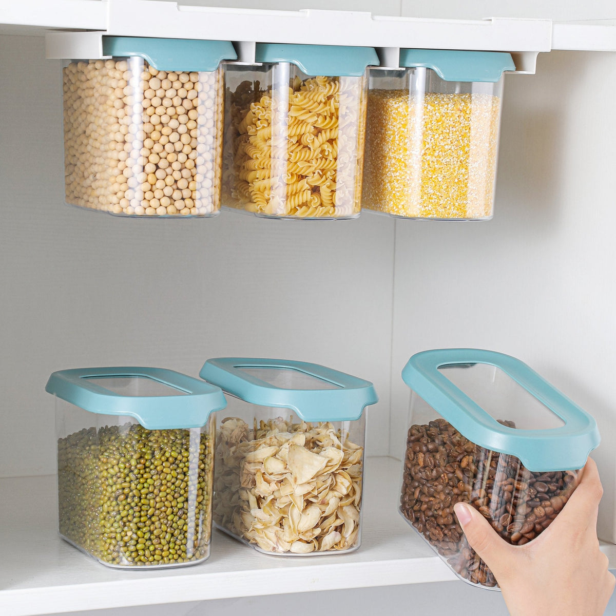 Space-Saving Under-Shelf Storage Containers