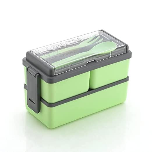 Green 3-Compartment Lunch Box – 1400ml