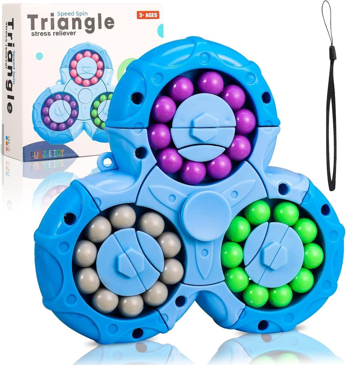 Multicolor Magical Bean Puzzle Spinner Toy
