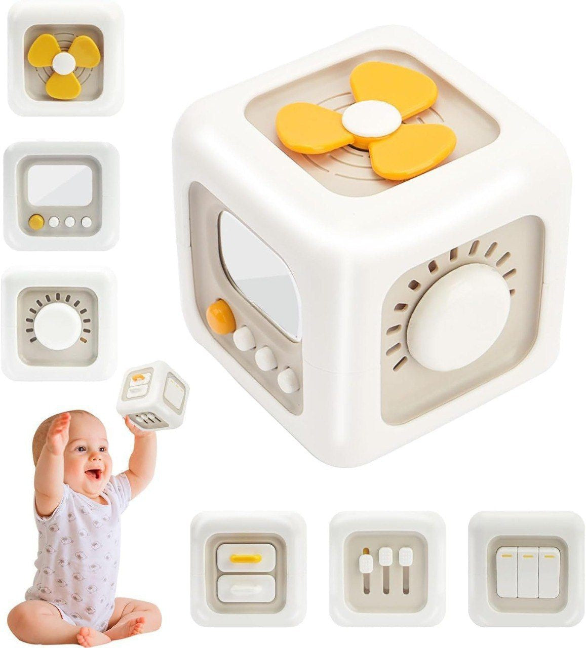 Baby Sensory Activity Cube | Montessori Busy Cube Toy for Toddlers
