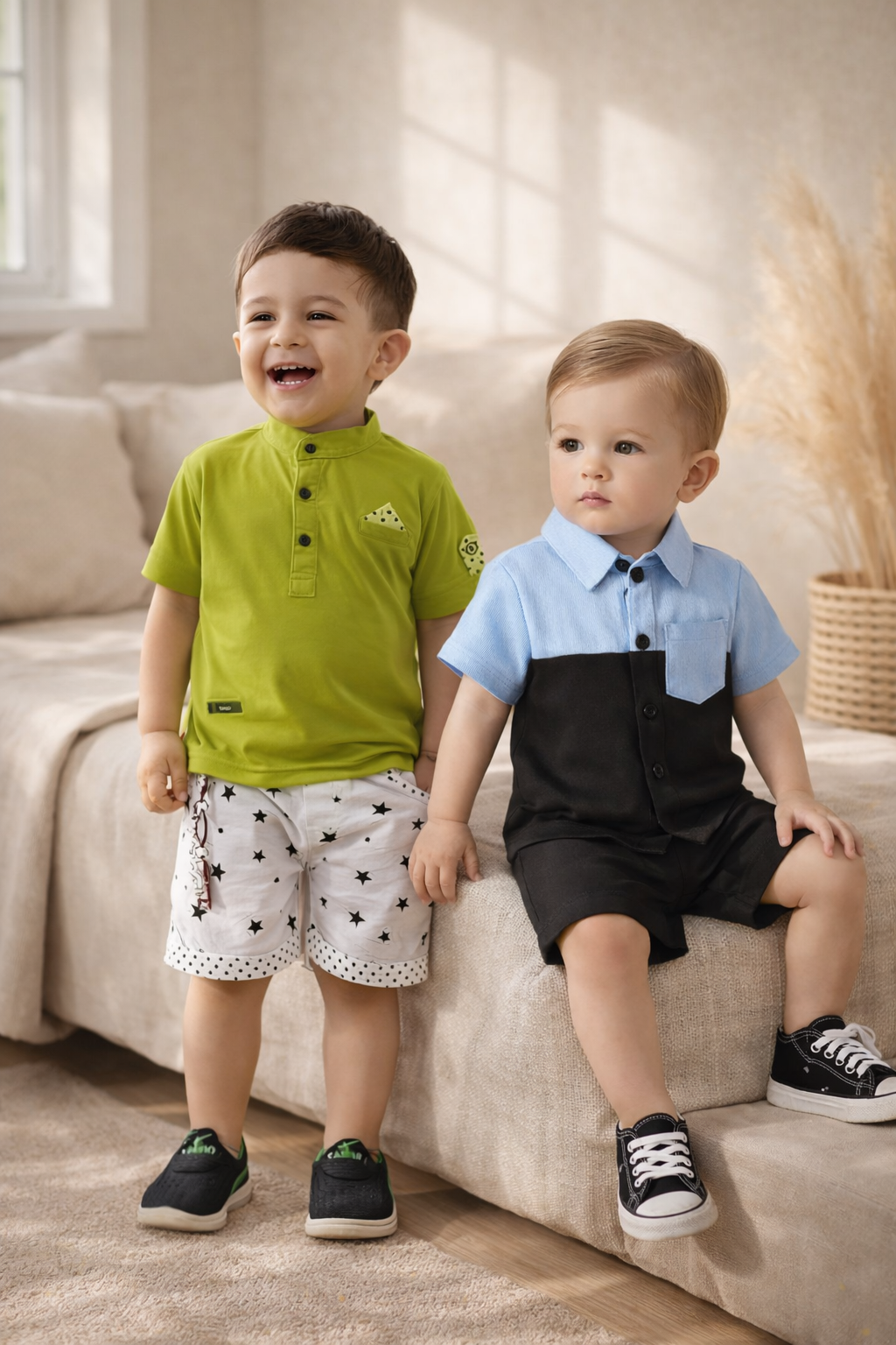 Cute Champs Boys Casual Combo Set (Pack of 2)