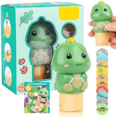 Reusable Magic Stamp Toy for Kids | Cute Dinosaur Rolling Stamp