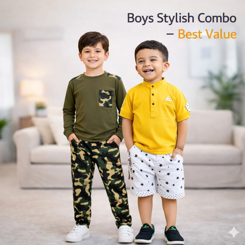 Urban Camo & Sunshine Star Boys Combo Pack
